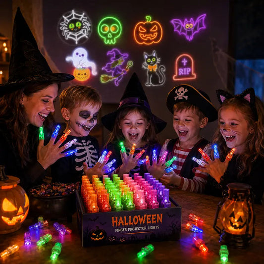 👻 Kids Halloween Finger Projector | Spooky Pattern Trick‑or‑Treat Toys