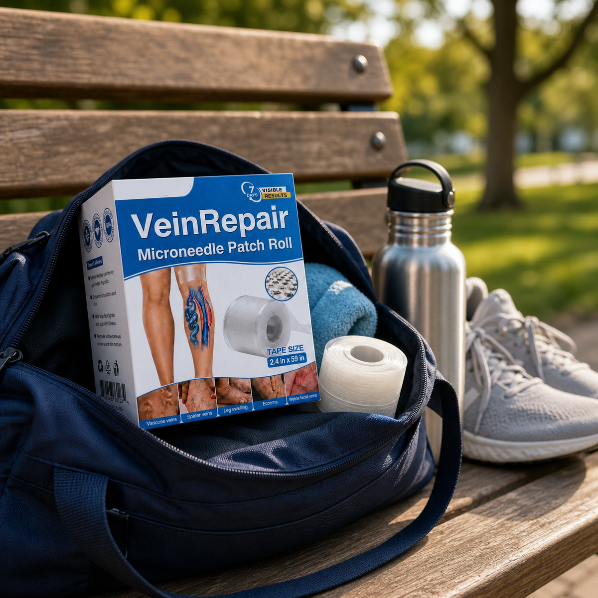 VeinRepair Microneedle Patch Roll 🦵✨ Comfortable Daily Care for Smoother, Refreshed-Looking Legs