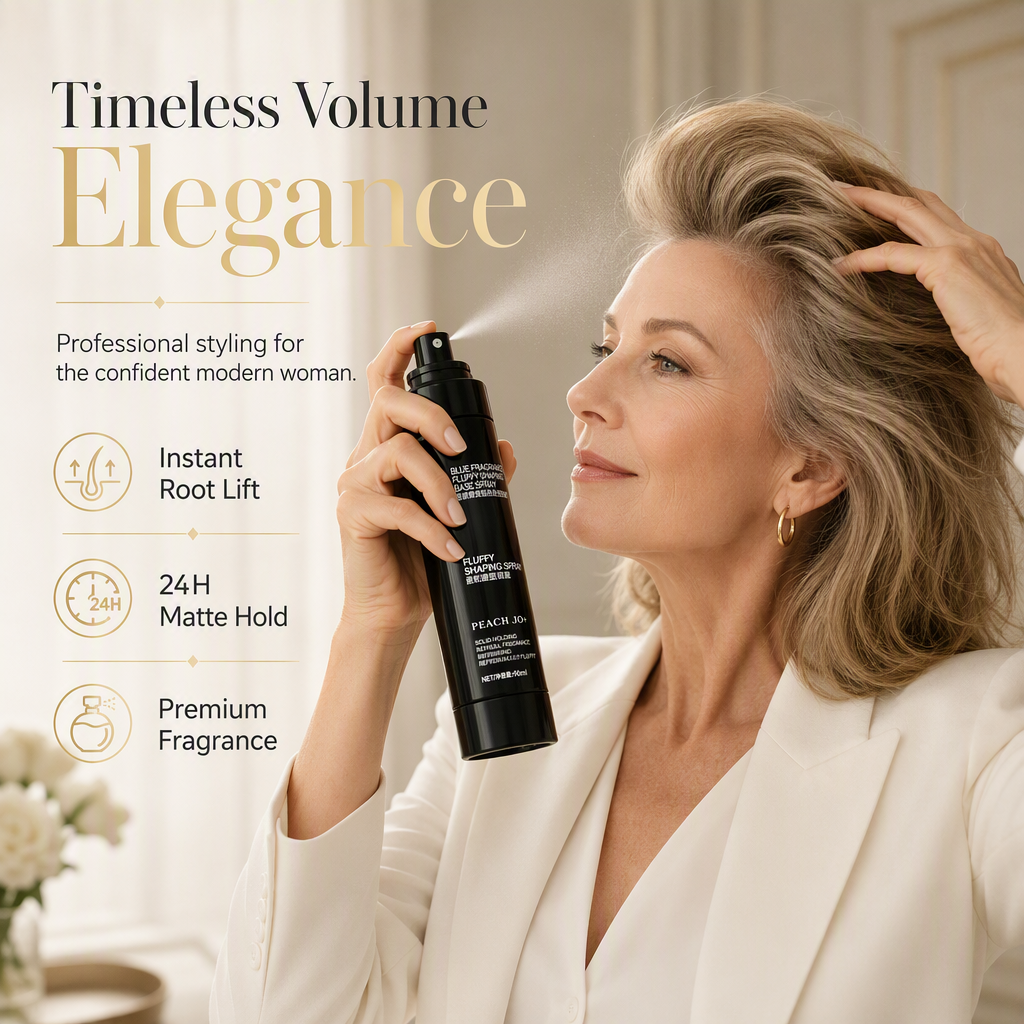 ✨ Instant Hair Volume Spray | Light Hold, Sweet Peach Scent for Fuller Hair