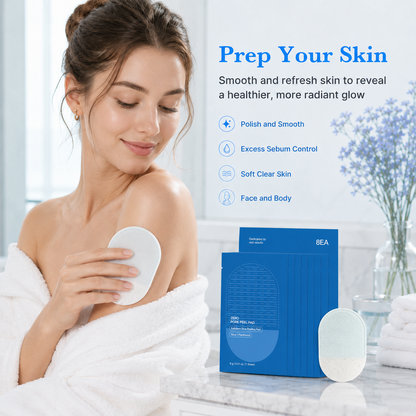 🧴 Exfoliating Pads 8‑Count | Fix Rough & Flaky Skin, Get Silky Smooth Complexion