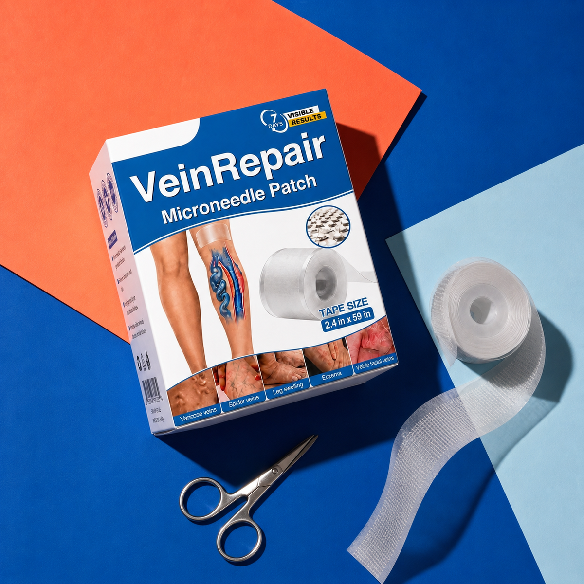 VeinRepair Microneedle Patch Roll 🦵✨ Comfortable Daily Care for Smoother, Refreshed-Looking Legs