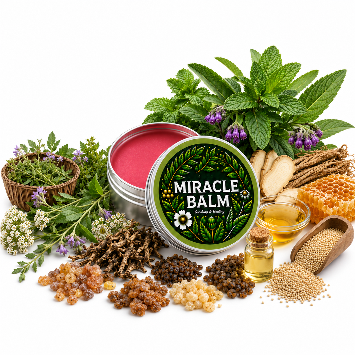 Natural Botanical Balm | Fast Cooling Relief for Sore Muscles & Stiff Joints 💚