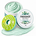 Freedaze Natural All Purpose Cleaning Paste – Shell Powder & Coconut Oil, No Added Fragrance, with Donut Sponge