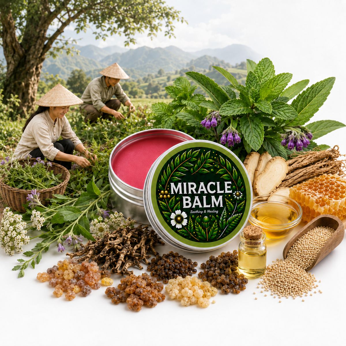 Natural Botanical Balm | Fast Cooling Relief for Sore Muscles & Stiff Joints 💚